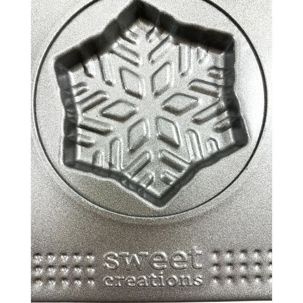 Christmas Cookie Molded Sheet Pan Non-Stick 12 Cavities Sweet Creations